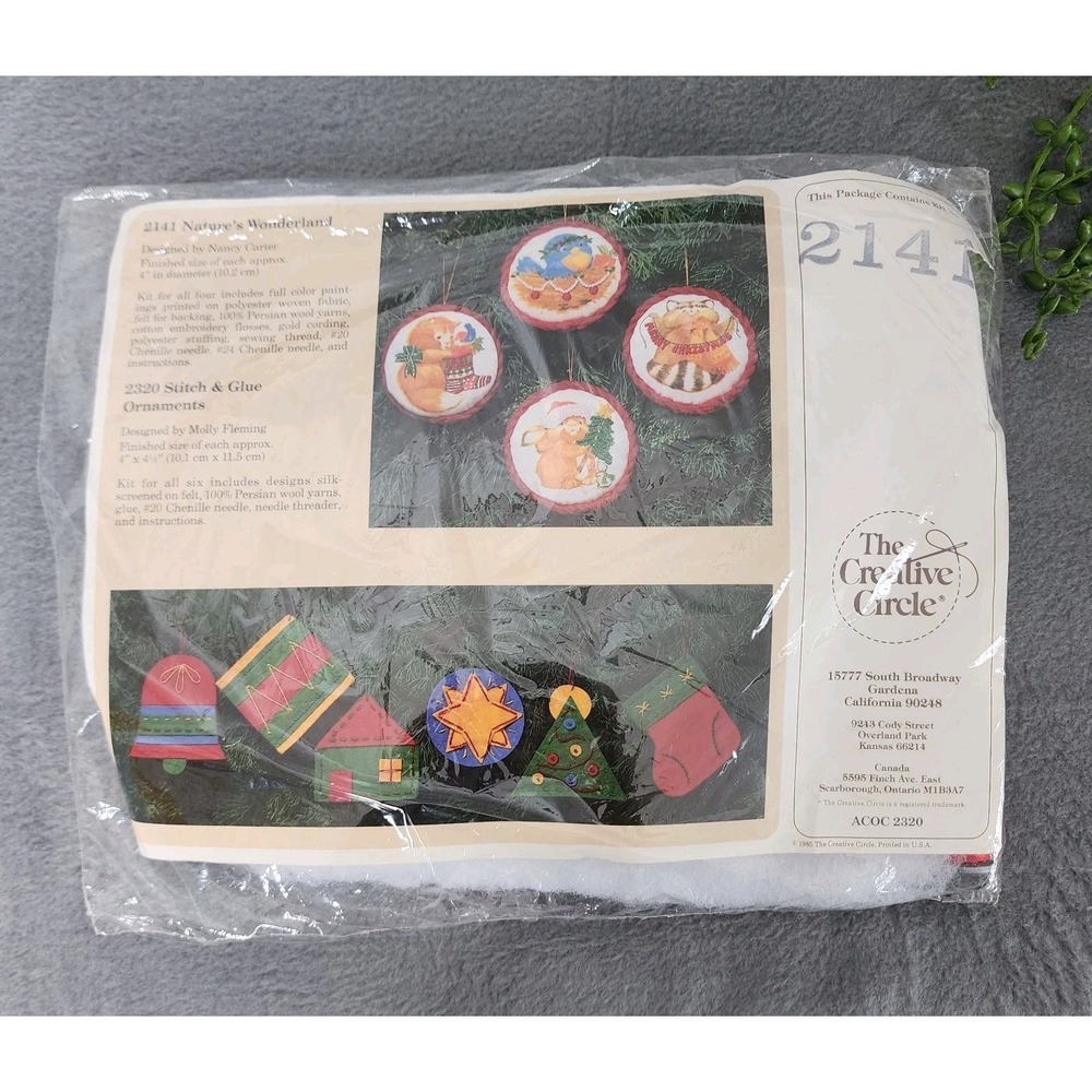 The Creative Circle 2141 Natures‎ Wonderland Needlepoint Kit 1982 Christmas